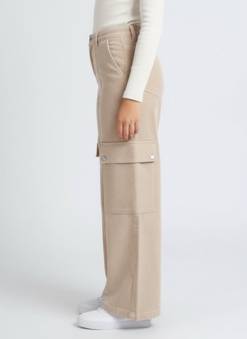 Cloud Fashion Beige Mini Cargo Fit - Image 2